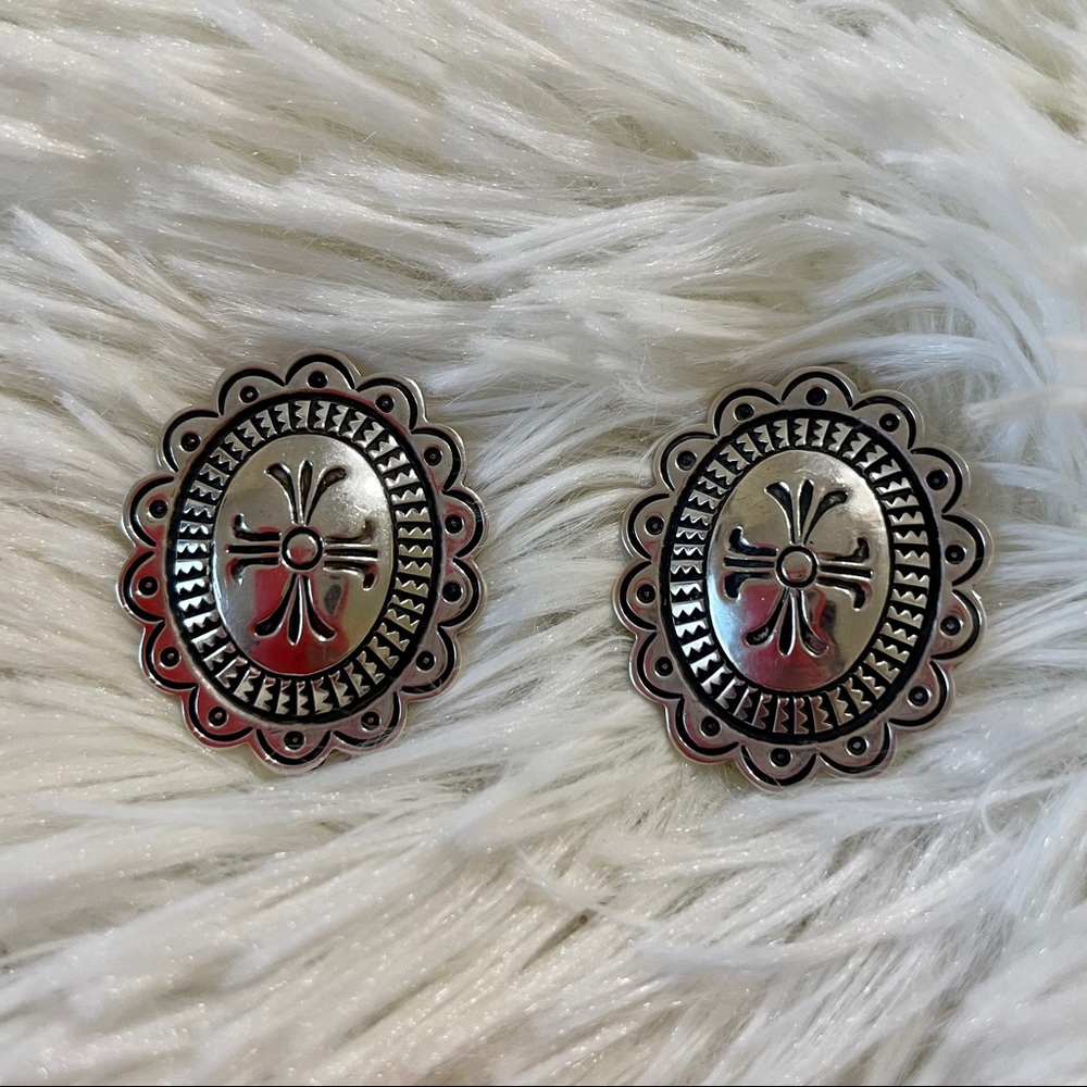 concho earrings